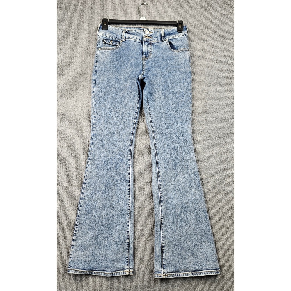 PacSun Low Rise Bootcut Jeans Light Acid Wash Stretch Denim Size 28